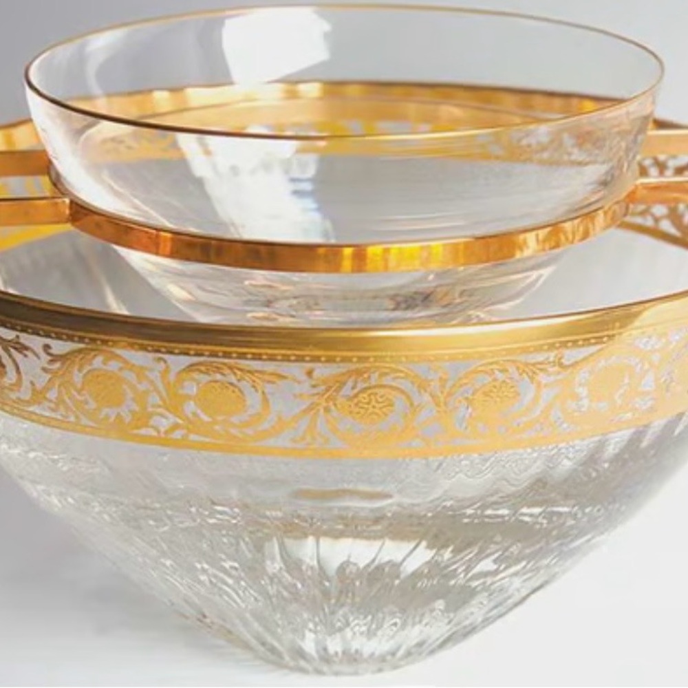 St Louis Thistle Caviar Replacement Metal Bowl Holder Only 9" wide Replacement